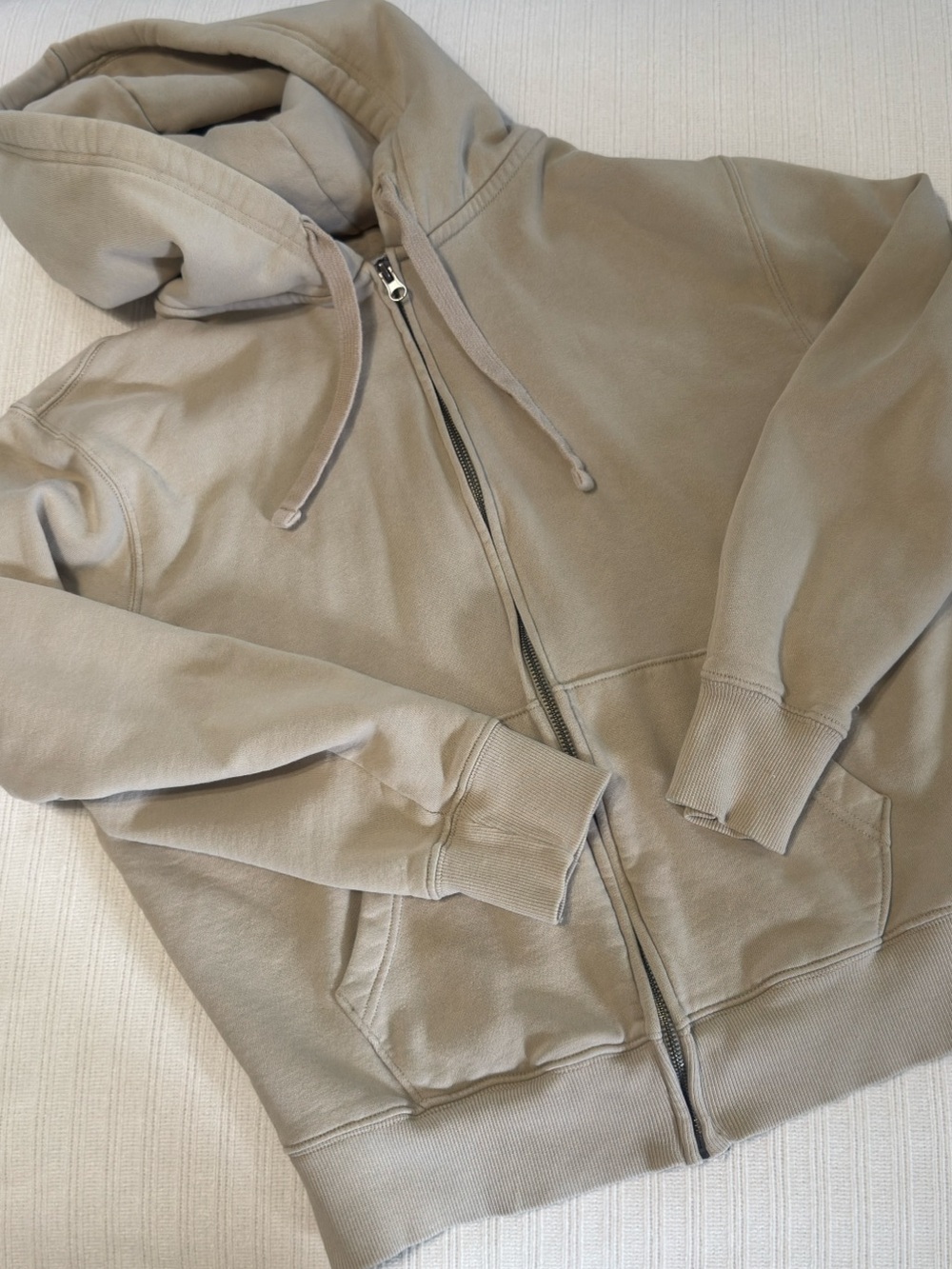 Old Navy Fleece-Lined Zip-Up Hoodie Taupe / Size M